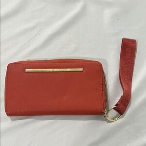 Steve Madden Bold Red Wristlet Wallet